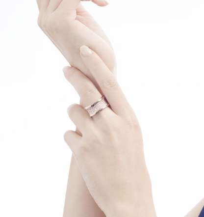 [Windsor Jewelry]ZERO 1 WITH PAVED DIAMONDS ON THE SPIRAL RING