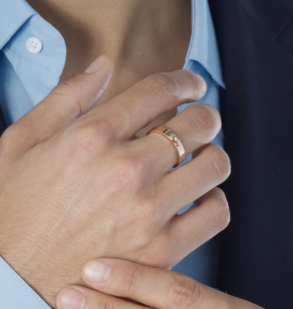 [Windsor Jewelry]ALLIANCE LIENS VIDENCE 4MM RING