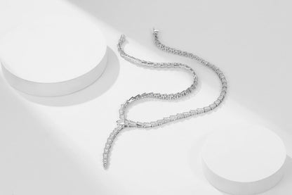 [Windsor Jewelry]SERPENTI NECKLACE SILVER DIAMOND