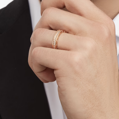 [Windsor Jewelry]ZERO 1 ONE-BAND PAVED DIAMONDS ON THE SPIRAL RING