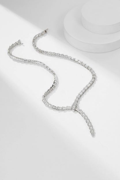 [Windsor Jewelry]SERPENTI NECKLACE SILVER DIAMOND
