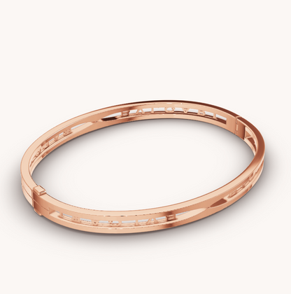 [Windsor Jewelry]ZERO 1 SPIRAL LOGO PINK GOLD BRACELET