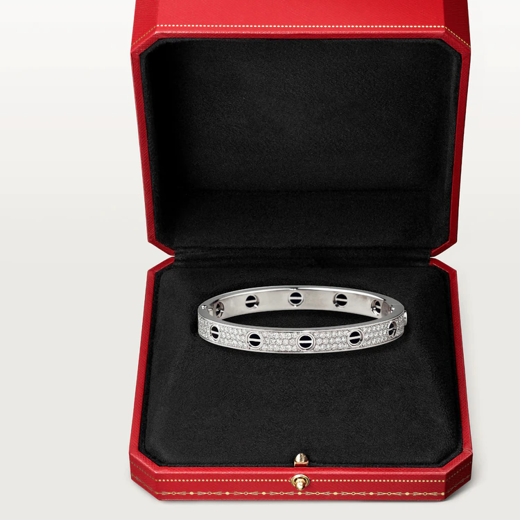 [Windsor Jewelry]LOVE BRACELET 6.1MM DIAMOND-PAVED CERAMIC