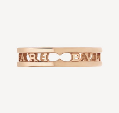 [Windsor Jewelry]ZERO 1 ONE-BAND WITH OPENWORK LOGO SPIRAL RING