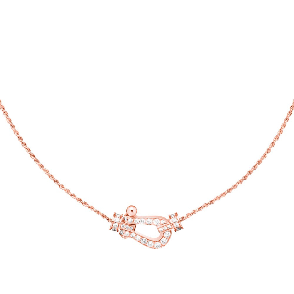 [Windsor Jewelry]FORCE 10 PINK GOLD DIAMOND NECKLACE