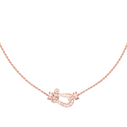 [Windsor Jewelry]FORCE 10 PINK GOLD DIAMOND NECKLACE
