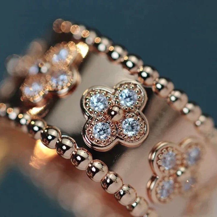 [Windsor Jewelry]CLOVER KALEIDOSCOPE RING 10MM