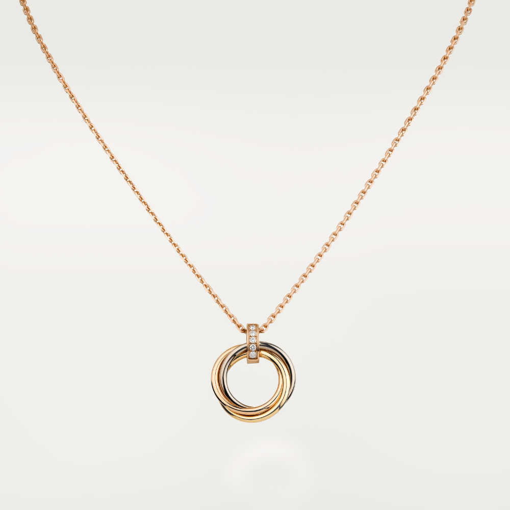 [Windsor Jewelry]TRINITY NECKLACE GOLD  DIAMONDS