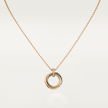 [Windsor Jewelry]TRINITY NECKLACE GOLD  DIAMONDS