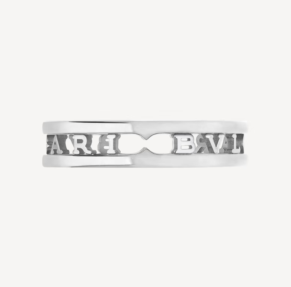 [Windsor Jewelry]ZERO 1 ONE-BAND WITH OPENWORK LOGO SPIRAL RING