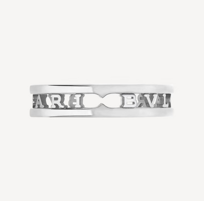 [Windsor Jewelry]ZERO 1 ONE-BAND WITH OPENWORK LOGO SPIRAL RING