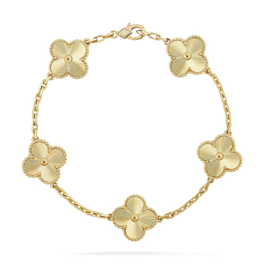 [Windsor Jewelry]CLOVER 5 FLOWERS LASER BRACELET