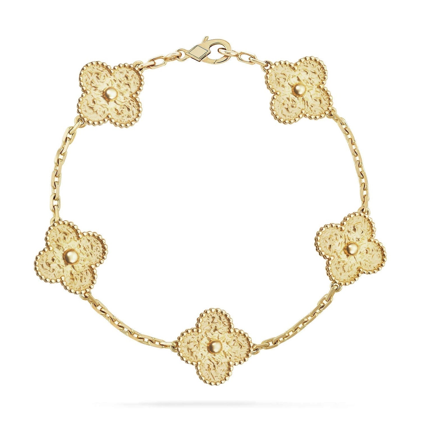 [Windsor Jewelry]CLOVER 5 MOTIFS BRONZING BRACELET