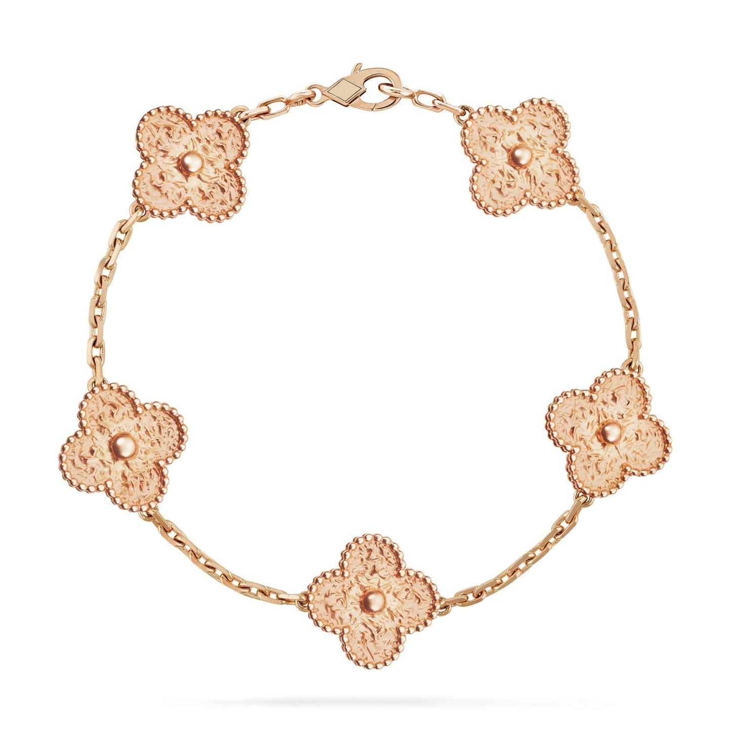 [Windsor Jewelry]CLOVER 5 MOTIFS BRONZING BRACELET