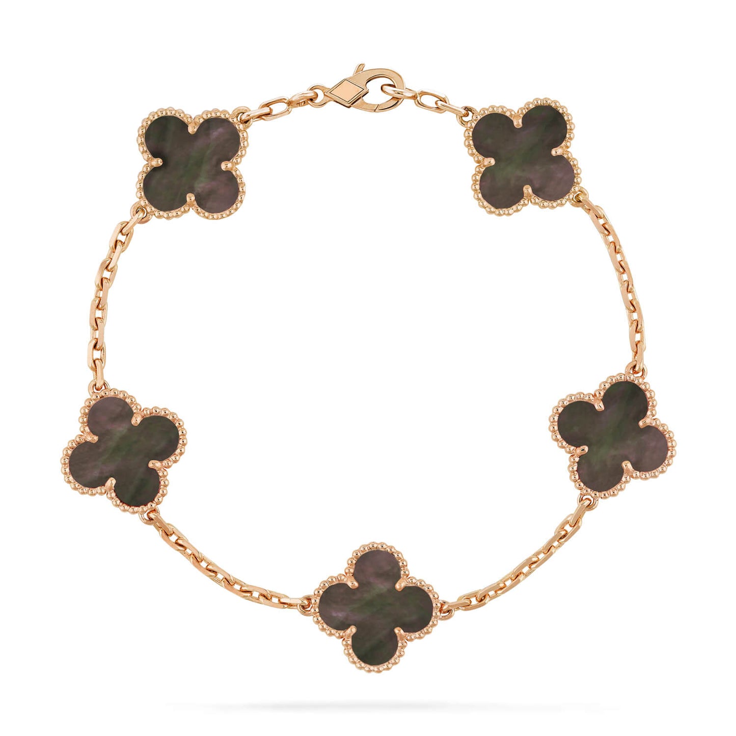 [Windsor Jewelry]CLOVER 5 MOTIF GRAY MOP  BRACELET