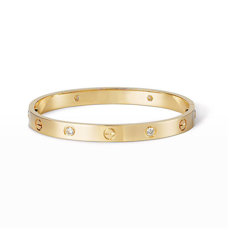 [Windsor Jewelry]LOVE BRACELET 6.1MM 4 DIAMONDS