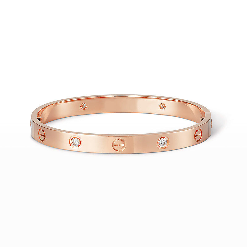 [Windsor Jewelry]LOVE BRACELET 6.1MM 4 DIAMONDS