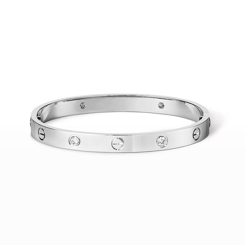 [Windsor Jewelry]LOVE BRACELET 6.1MM 4 DIAMONDS