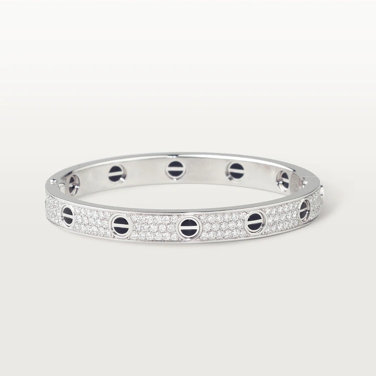 [Windsor Jewelry]LOVE BRACELET 6.1MM DIAMOND-PAVED CERAMIC