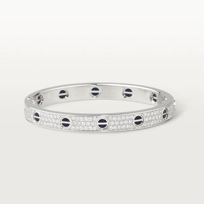 [Windsor Jewelry]LOVE BRACELET 6.1MM DIAMOND-PAVED CERAMIC