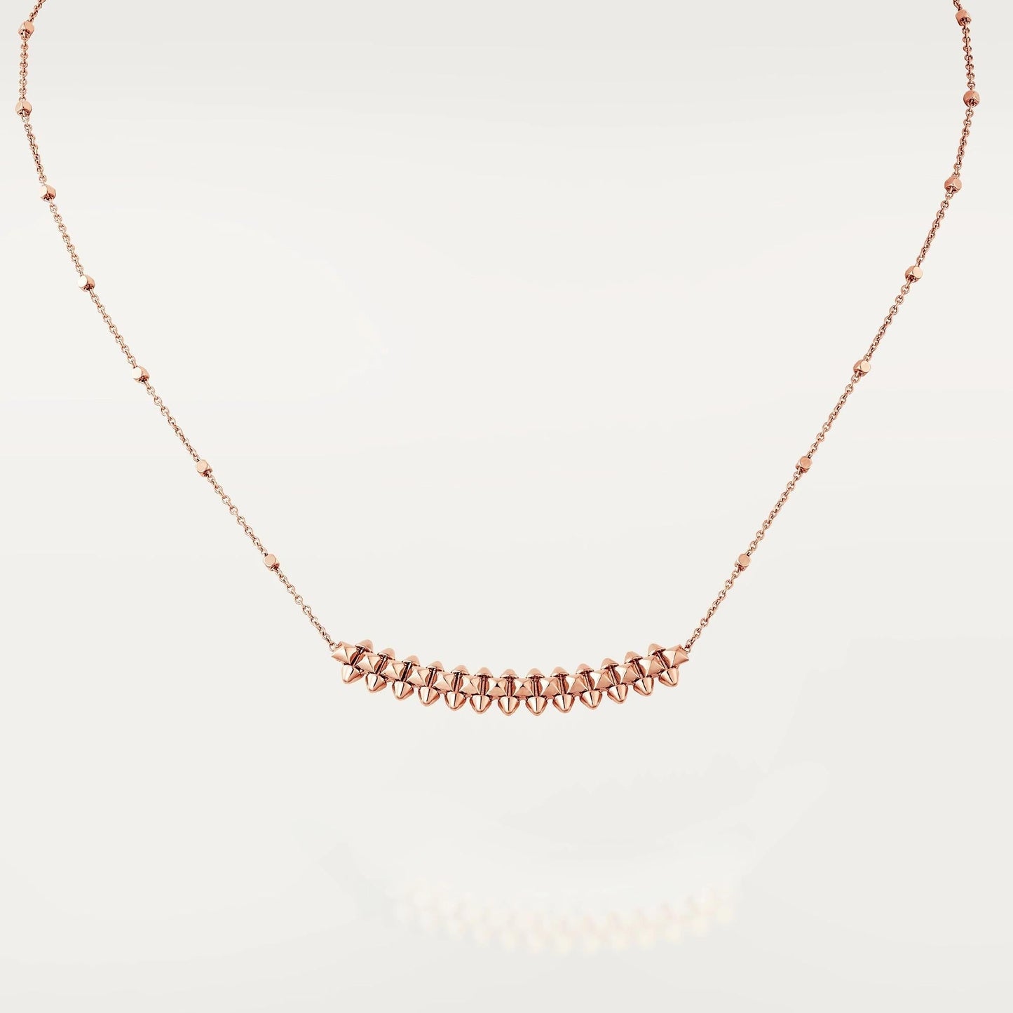 [Windsor Jewelry]CLASH PINK GOLD NECKLACE