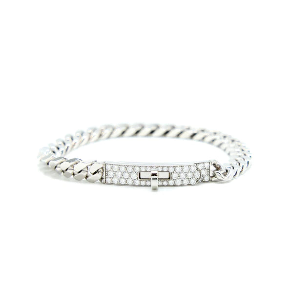 [Windsor Jewelry]KELLY CHAIN SILVER DIAMOND BRACELET