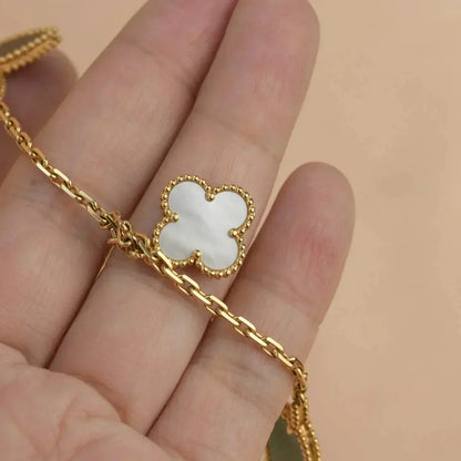 [Windsor Jewelry]LUCKY SPRING 5 MOTIF GOLD BRACELET