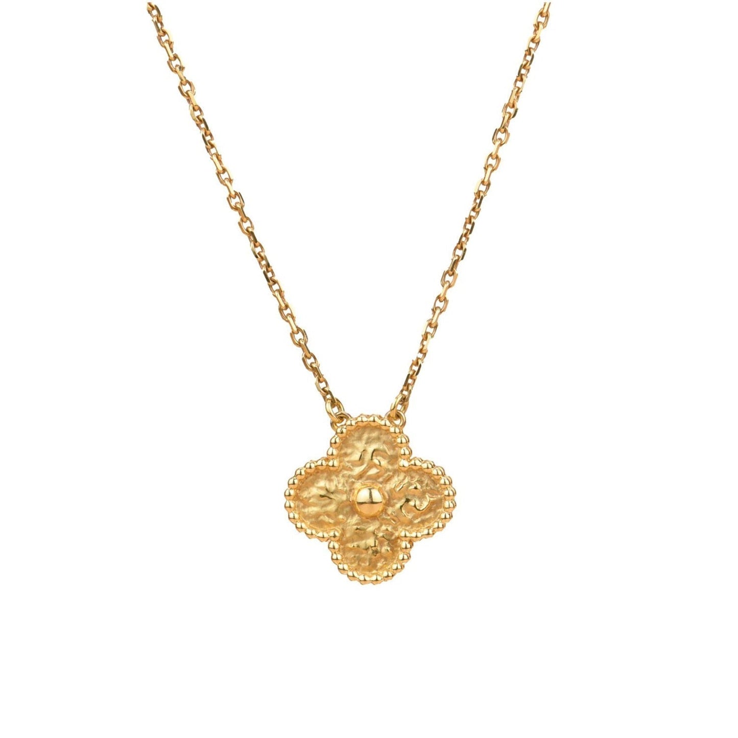 [Windsor Jewelry]CLOVER 15MM  BRONZING NECKLACE