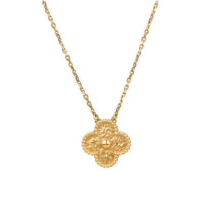 [Windsor Jewelry]CLOVER 15MM  BRONZING NECKLACE