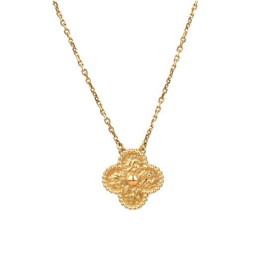 [Windsor Jewelry]CLOVER 15MM  BRONZING NECKLACE
