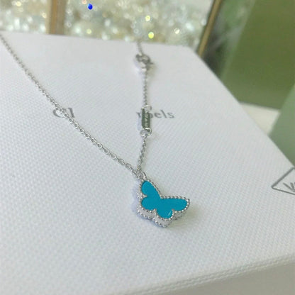 [Windsor Jewelry]BUTTERFLY TURQUOISE BUTTERFLY BRACELET SILVER