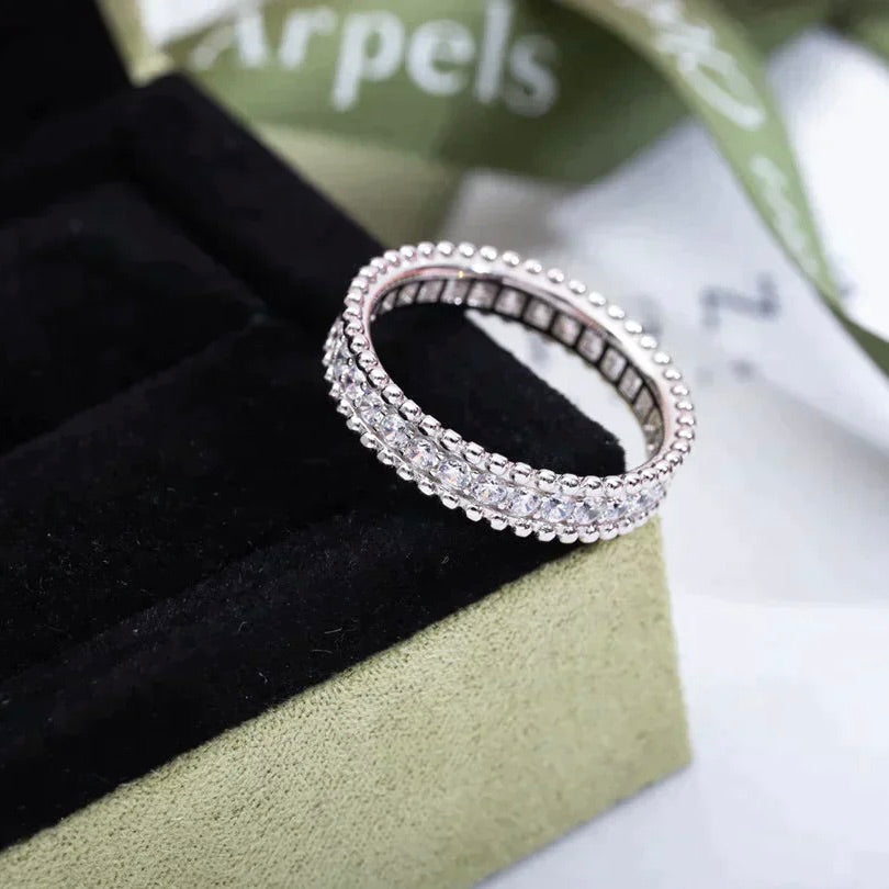 [Windsor Jewelry]PERLEE DIAMOND SILVER RING