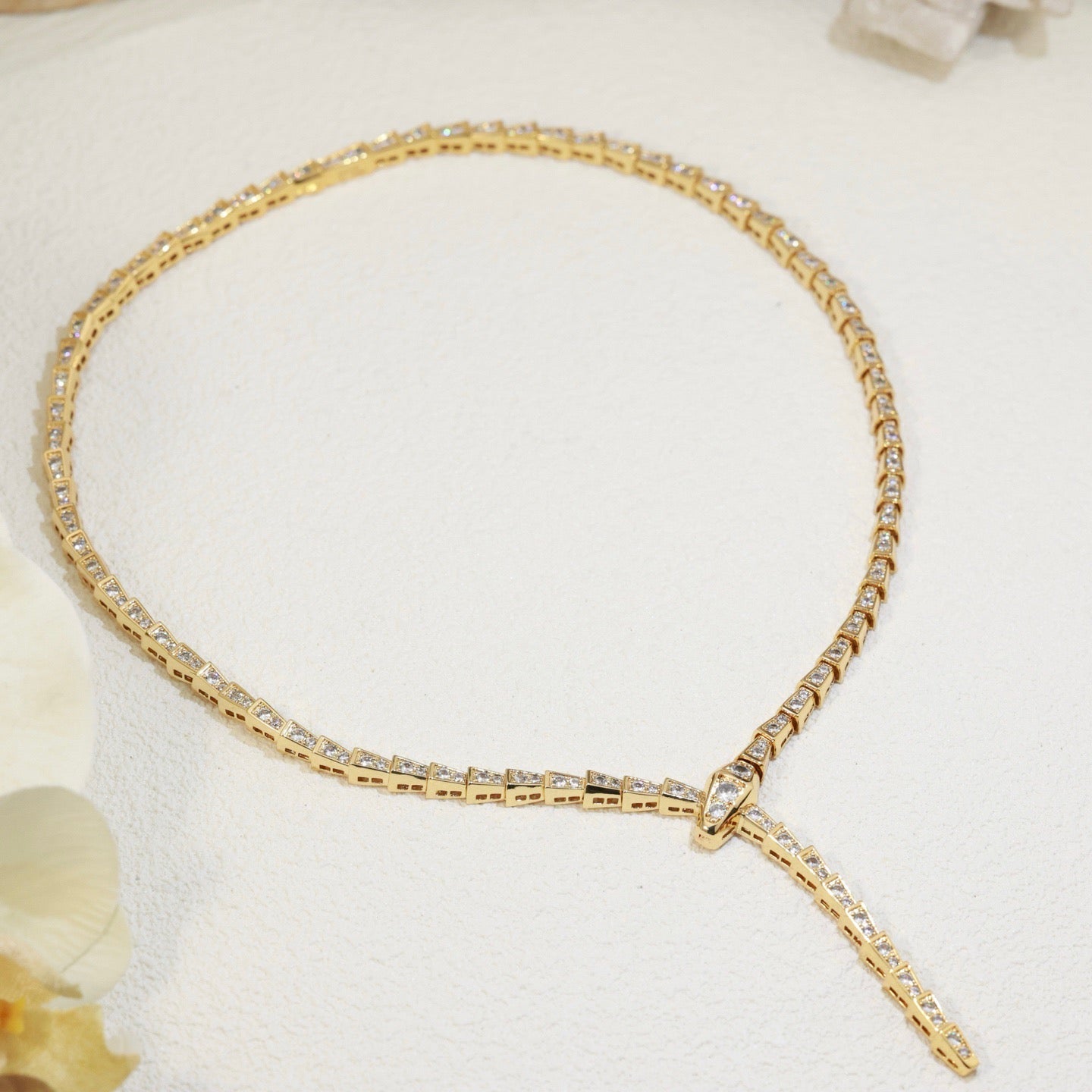 [Windsor Jewelry]SERPENTI NECKLACE SILVER DIAMOND