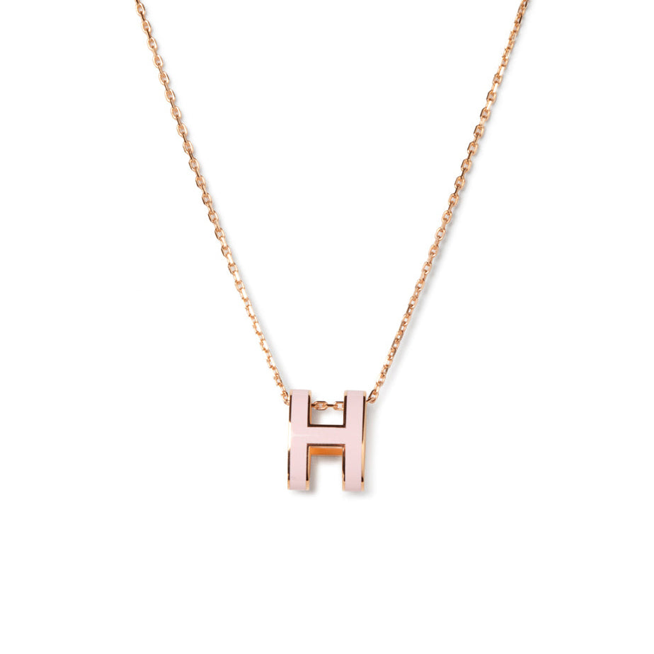 [Windsor Jewelry]POP H PEDANT PINK GOLD