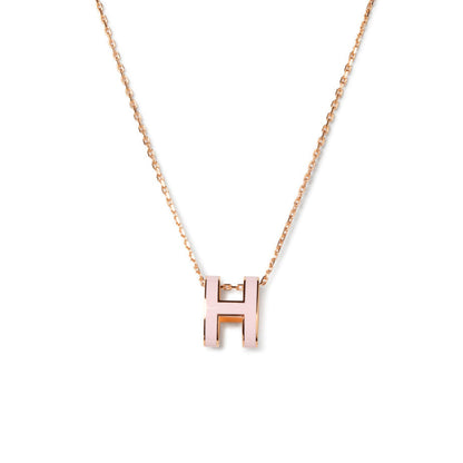 [Windsor Jewelry]POP H PEDANT PINK GOLD