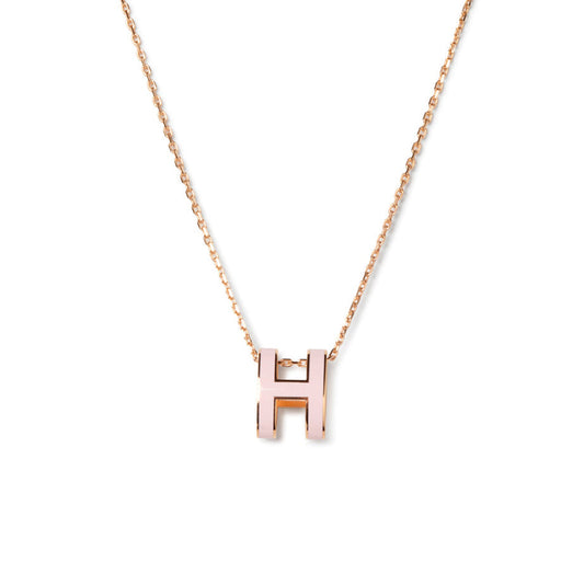 [Windsor Jewelry]POP H PEDANT PINK GOLD