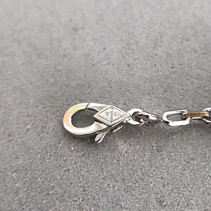 [Windsor Jewelry]CLOVER 5 MOTIF ONYXS DIAMOND BRACELET SILVER