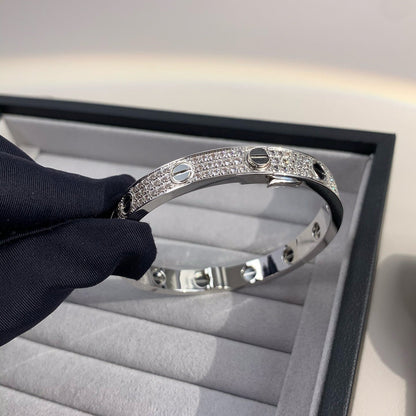 [Windsor Jewelry]LOVE BRACELET 6.1MM DIAMOND-PAVED CERAMIC