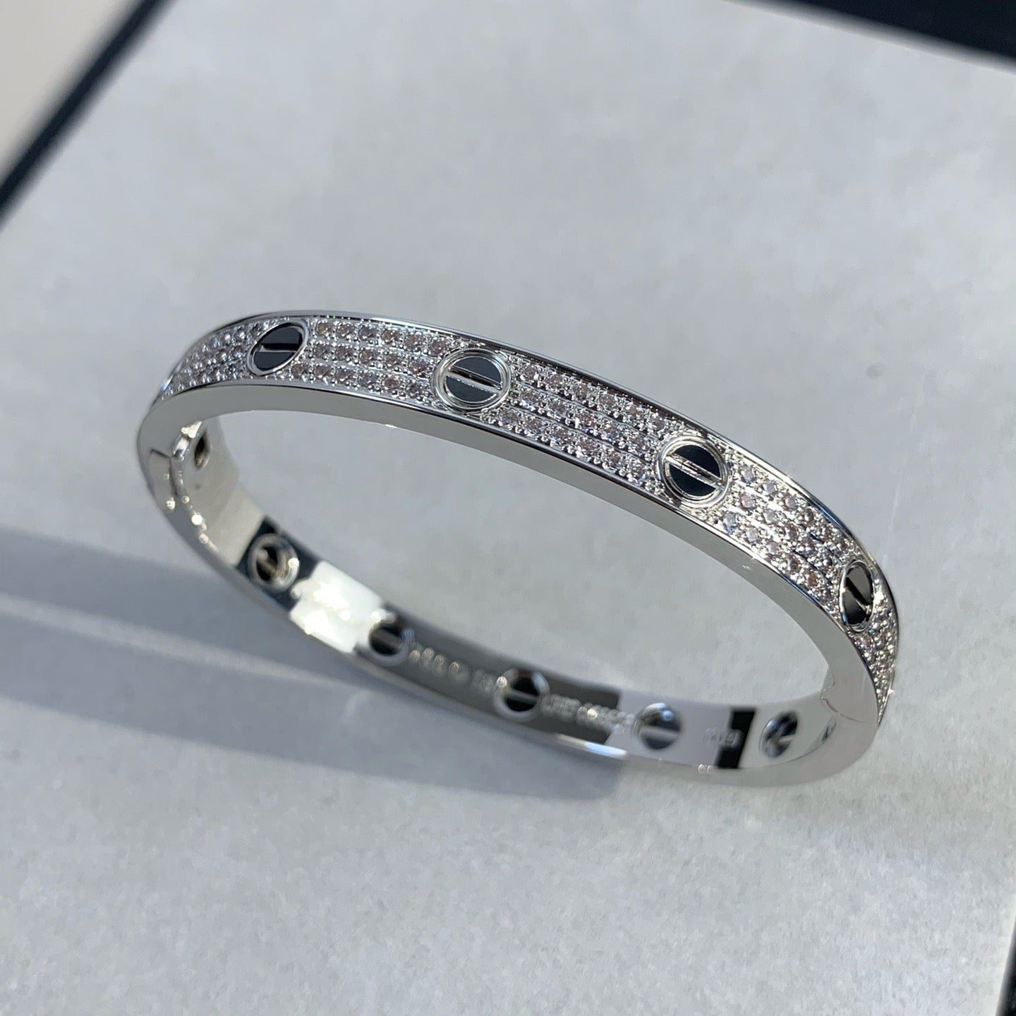 [Windsor Jewelry]LOVE BRACELET 6.1MM DIAMOND-PAVED CERAMIC