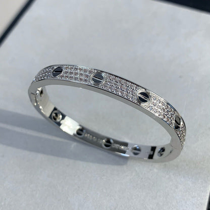 [Windsor Jewelry]LOVE BRACELET 6.1MM DIAMOND-PAVED CERAMIC