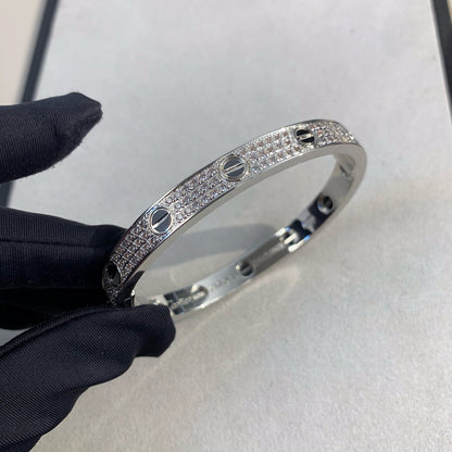 [Windsor Jewelry]LOVE BRACELET 6.1MM DIAMOND-PAVED CERAMIC