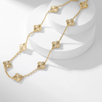 [Windsor Jewelry]CLOVERS THE 10-MOTIFS LASER NECKLACE