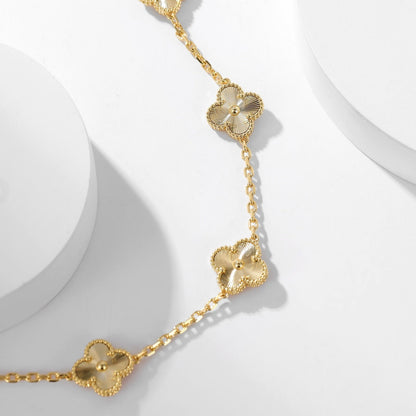 [Windsor Jewelry]CLOVERS THE 10-MOTIFS LASER NECKLACE