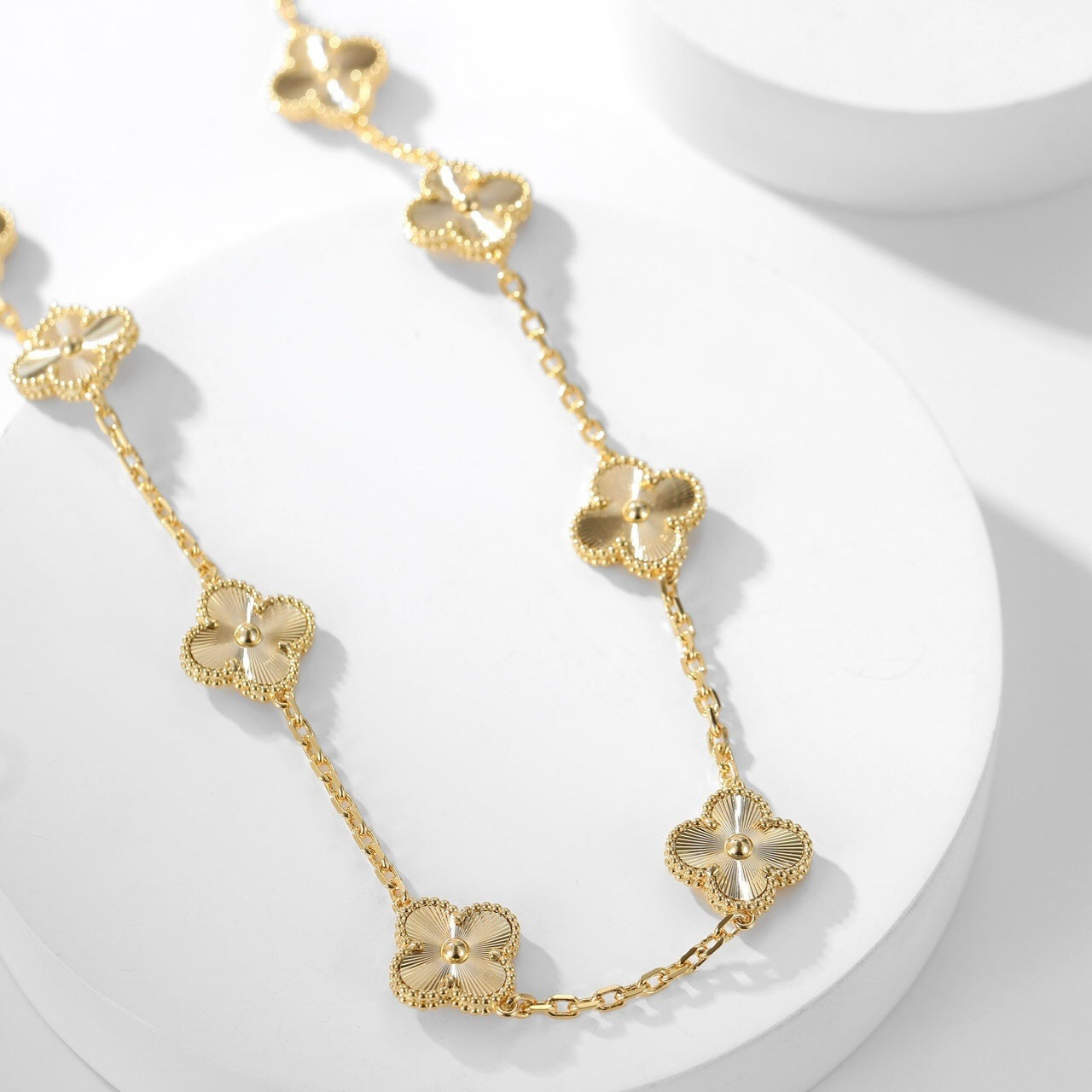 [Windsor Jewelry]CLOVERS THE 10-MOTIFS LASER NECKLACE