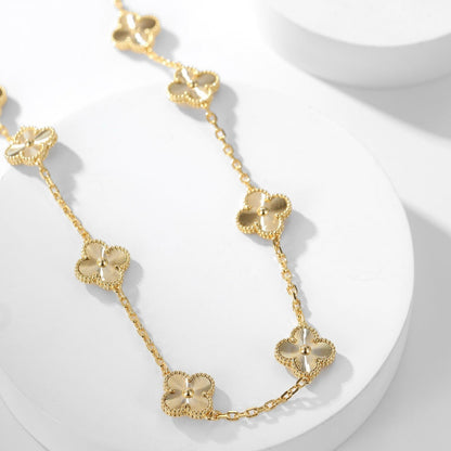 [Windsor Jewelry]CLOVERS THE 10-MOTIFS LASER NECKLACE