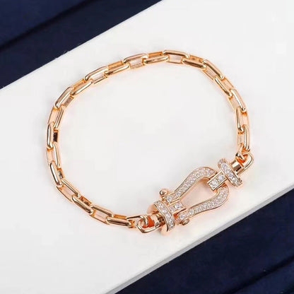 [Windsor Jewelry]FORCE LARGE HORSESHOE CLASP  METAL BRACELET