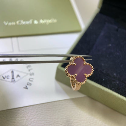 [Windsor Jewelry]CLOVER  PURPLE VIOLET RING