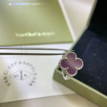 [Windsor Jewelry]CLOVER  PURPLE VIOLET RING