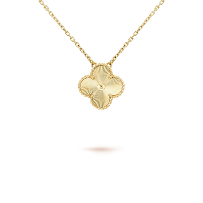 [Windsor Jewelry]CLOVER 15MM LASER NECKLACE