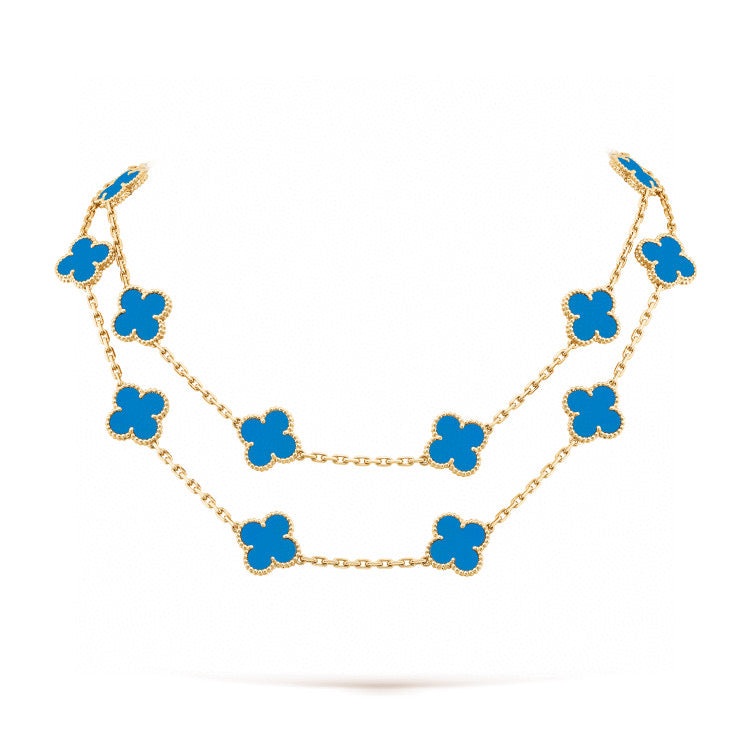 [Windsor Jewelry]CLOVER 20 MOTIFS TURQUOISE GOLD